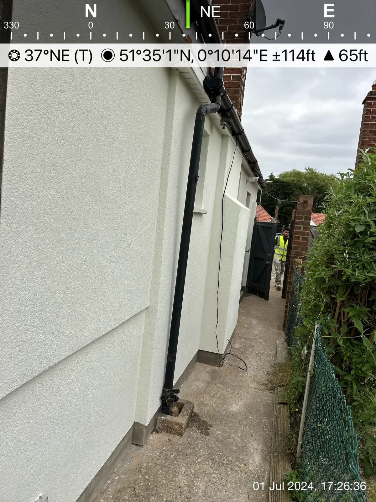 Completed White Render Finish